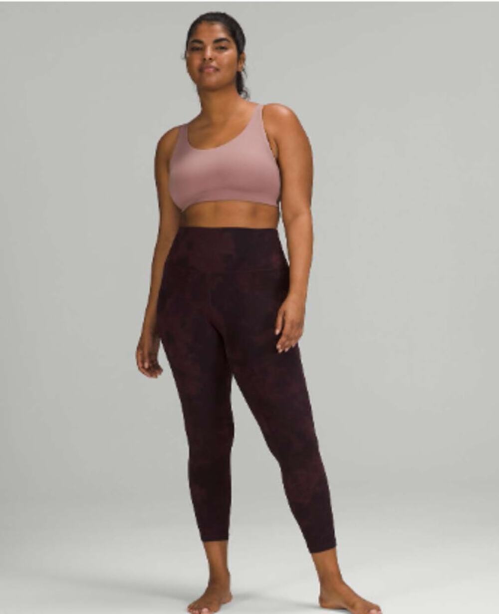Lululemon Align HR Leggings Pockets Women's Size 6 Diamond Dye RARE Cassis Black